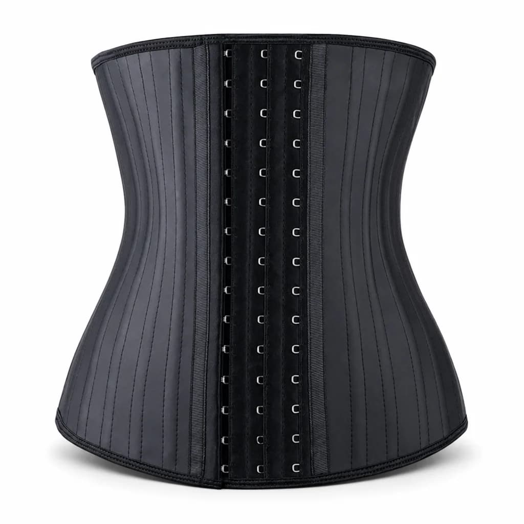 25 Steel Bone Latex Waist Trainer front view